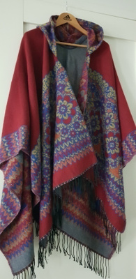 Hupullinen Viitta / viittamainen Poncho Huivi / Shaali