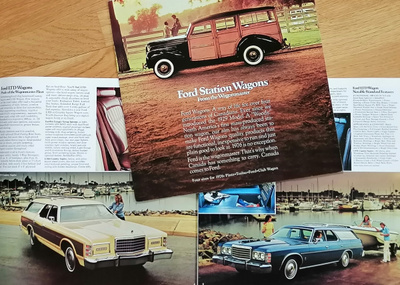 1976 Ford USA farmarit esite - KUIN UUSI - ISO