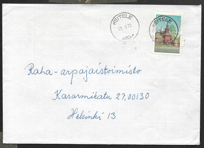 Postilähetys - Yl.m 0,80 (LAPE 641) Keitele 22.9.1972