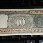 India Intia 10 Rupees 1969-70 P69 Gandhi XF - pikkukuva 1