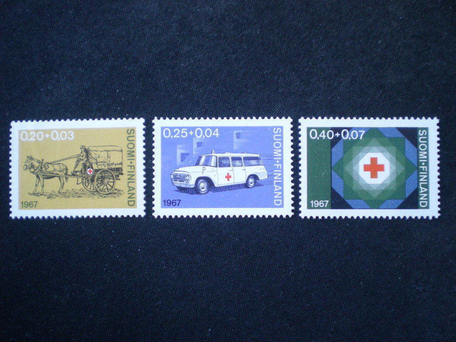 Punainen Risti PR-sarja 1967 - LaPe 630-632 **