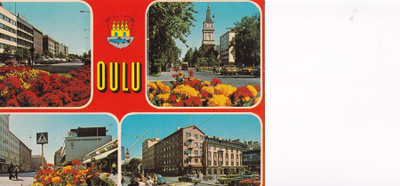 Oulu, vaakuna, sommitelmakortti   b687
