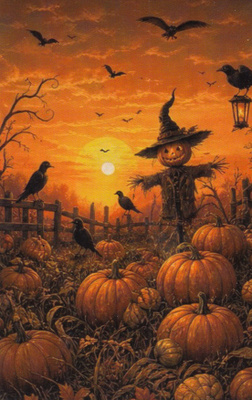 Halloween linnunpelätin ja korpit