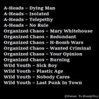 A-HEADS / ORGANIZED CHAOS / WILD YOUTH wessex `81 ...uk punk - pikkukuva 2