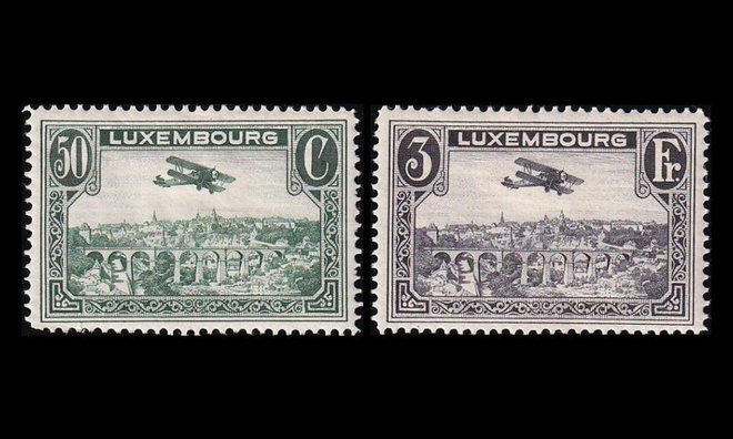 Luxemburg 250-1 * Lentokone 50 C (1933)