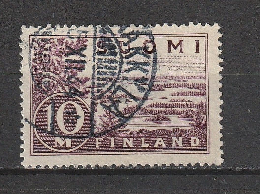 1930 10mk yleismerkki Rääkkylä-leimalla