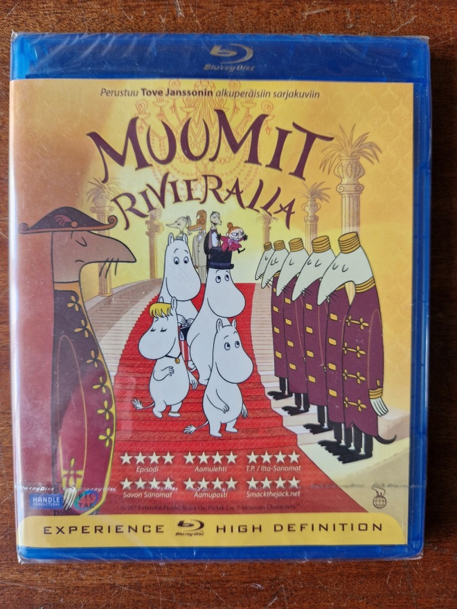 Muumit Rivieralla blu-ray uusi muoveissa