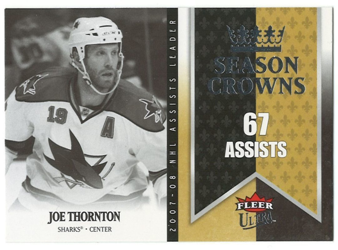 08-09 Ultra Season Crowns #SC2 Joe Thornton
