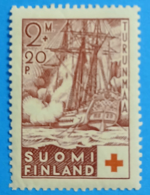 1.1.1937 Punainen Risti, 2 mk+20 p karmiini, LAPE 200 **