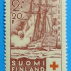 1.1.1937 Punainen Risti, 2 mk+20 p karmiini, LAPE 200 ** - pikkukuva 1
