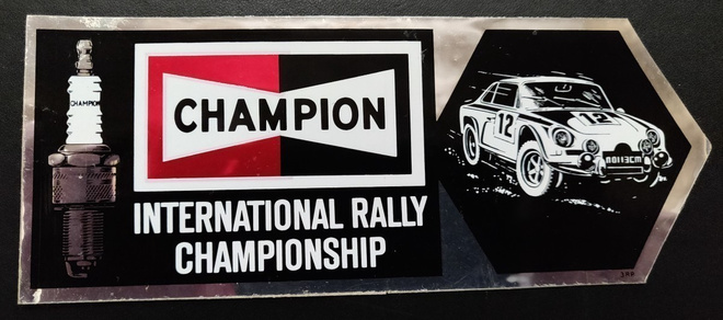 Retro - Vanha tarra - International Rally Championship