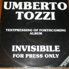 UMBERTO TOZZI - Invisibile - LP 1987 pop rock koelevy EX - pikkukuva 1