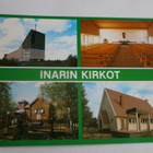 Inari, Inarin kirkot, nelikuvakortti, ei p. - pikkukuva 1