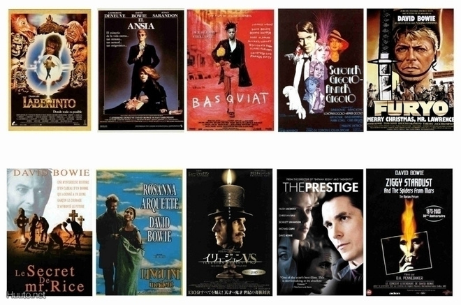 DAVID BOVIE movies -- postikortti setti  (Upea Lahja !) #2