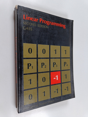 Saul I. Gass : Linear programming : methods and applications