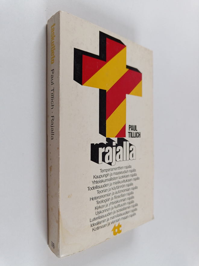 Paul Tillich : Rajalla : valikoima Paul Tillichin teoksista