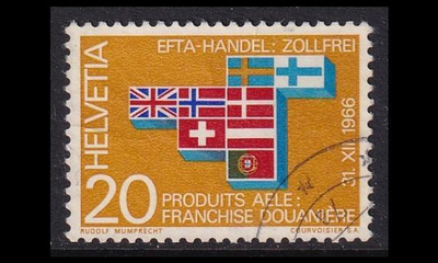 Sveitsi 851 o EFTA-maiden tullien poistaminen (1967)