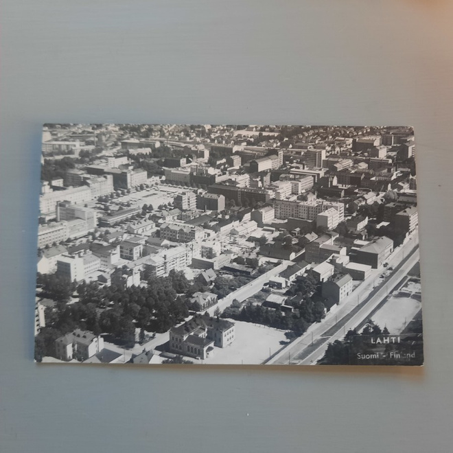 PK Lahti ilmakuva 1950-60-l? * keskustaa VI