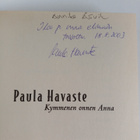 Paula Havaste : Kymmenen onnen Anna (signeerattu, tekijän... - pikkukuva 3