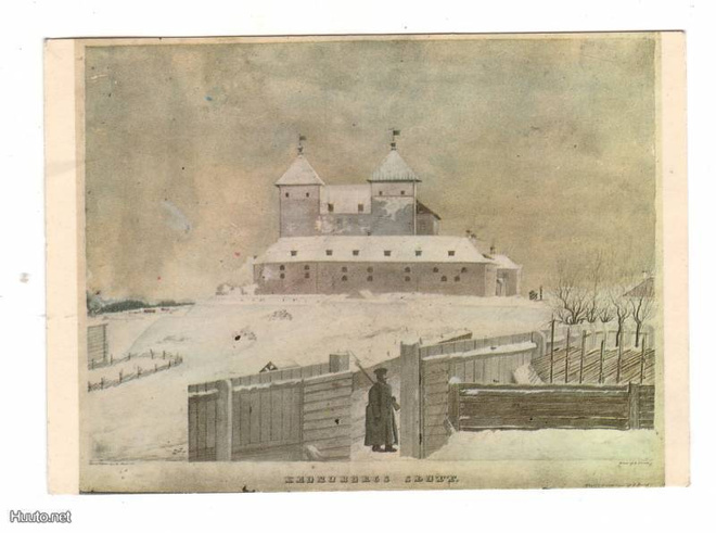 Hämeenlinna: Akvarelli Hämeenlinnasta.