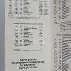 Postin Linja- autojen aikataulut 1.6.1983- 31.5.1984 - pikkukuva 2