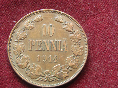 10 penniä 1914