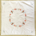 KIRJAILTU PÄÄSIÄISLIINA valkoinen Puuvilla 82cm x 85cm - pikkukuva 2