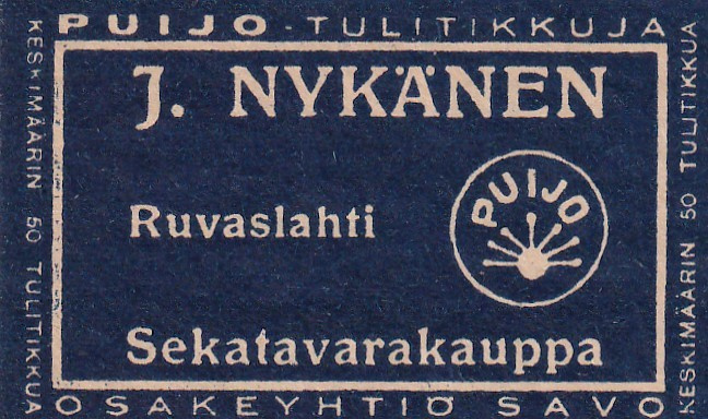 Ruvaslahti, J. Nykänen. Puijo   s5/1