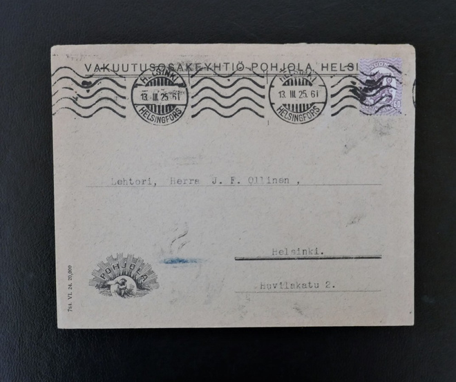 FIRMAKUORI Vakuutusosakeyhtiö POHJOLA Helsinki