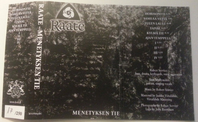 Raate – Menetyksen Tie KASETTI