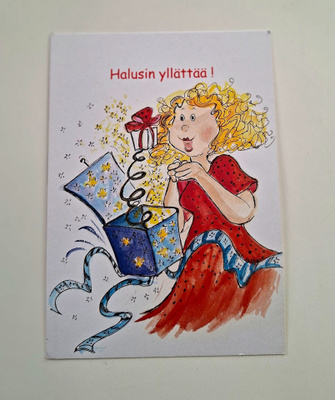 V.PEKKALA "Halusin yllättää!"-KULKEMATON POSTIKORTTI