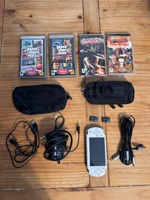 Sony PSP-2008 Slim & Lite + 4 peliä ja tarvikkeet