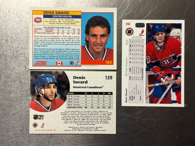 Denis Savard - Montreal Canadiens - 3 korttia