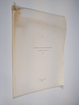 Debentuuritoimikunnan osamietintö 1