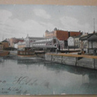 Helsinki, Eteläsatamasta, mm. Kauppahalli, väripk, p. 1909 - pikkukuva 1