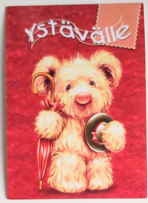 "Ystävälle"-KULKEMATON POSTIKORTTI