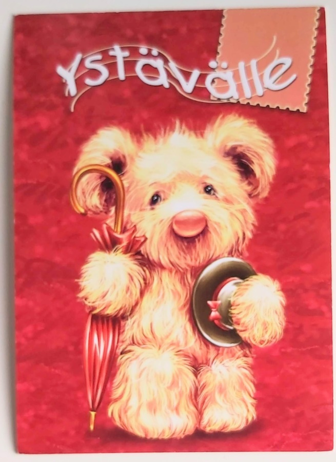 "Ystävälle"-KULKEMATON POSTIKORTTI