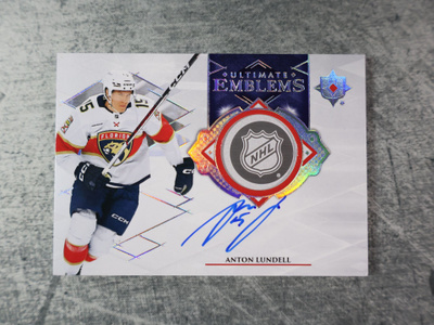 Anton Lundell 2023-24 Ultimate Emblems Auto