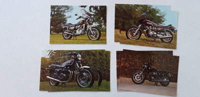 Moottoripyörä kortti 4 kpl, Honda, Yamaha, Suzuki ym.