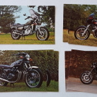 Moottoripyörä kortti 4 kpl, Honda, Yamaha, Suzuki ym. - pikkukuva 1