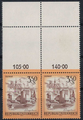 Itävalta Mi 1581 Lf ++ pari