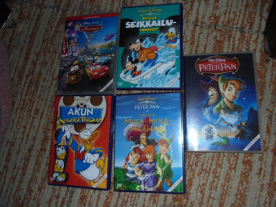 DVD kasa lapsille 5 kpl