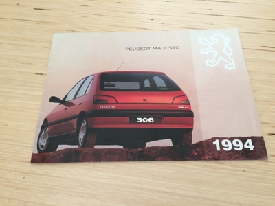 Myyntiesite - Peugeot mallisto - 1994