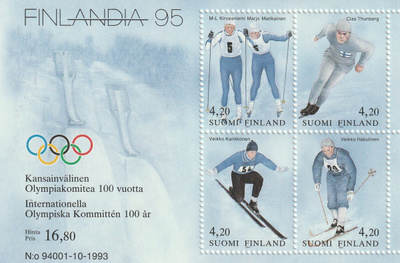 1994 Finlandia 95 KOK 100v pienoisarkki**