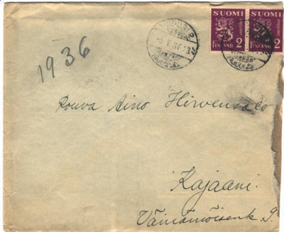 POSTILÄHETYS VIIPURI 2 -KAJAANI