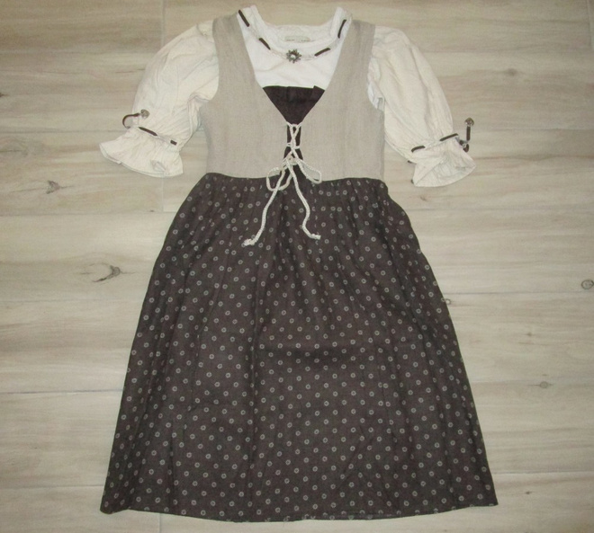 Oktoberfest mekko ja paita 128/134cm