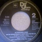 ALYSON WILLIAMS :: MY LOVE IS SO RAW :: VINYYLI 7"    1989 - pikkukuva 4