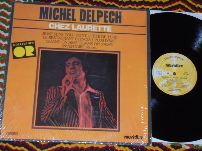 MICHEL DELPECH -  Chez Laurette - LP 1970 chanson EX