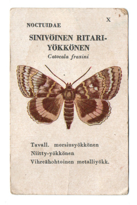 Ikivanha Pelikortti SINIVÖINEN RIYARIYÖKKÖNEN