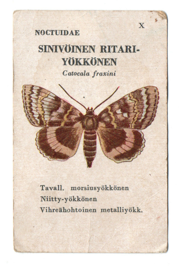 Ikivanha Pelikortti SINIVÖINEN RIYARIYÖKKÖNEN